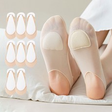여성용 지앤와이 앞꿈치 쿠션패드 하프 블로퍼 쿨 덧신 8켤레 세트