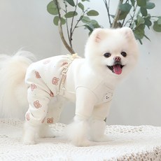 ITS DOG 寵物有機Coco氣球袖連身衣, 1個, 熊