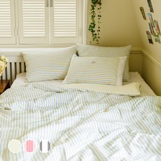 더자리 미드센츄리 모던스트라이프 차렵이불