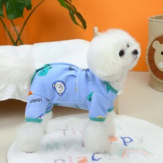 Lanboer 寵物 Animal Bebe 連身衣, 藍色, 1個