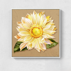 은희마법 풍수 인테리어 해바라기 페인팅 캔버스, 화이트 A