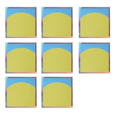 lucalab 日出便條紙8種套組, 綠色, 1套