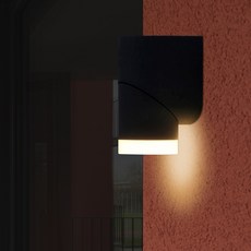 멜리빙 DS 다미아 1등 LED 전구색 플리커로우 벽등 5W, 블랙