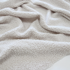 릴리패브릭 스무디 단면 양털 원단, 내츄럴, 1개