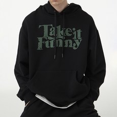 URBANAGE 男女通用 Take It Funny 寬鬆連帽T恤