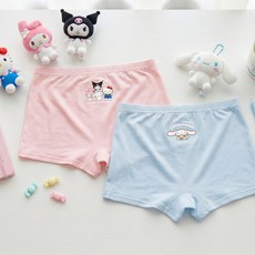 프리미에팜 아동용 산리오 캐릭터즈 인견 사각팬티 2종 세트