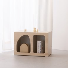 JD FURNITURE 韓國製造 Modi 520 多用途收納邊桌 M(520 x 315 x 410 mm), 白相思木色, 1個