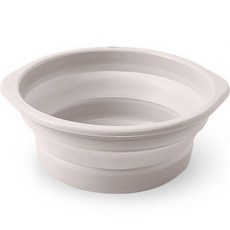 Simply& 節省空間多用途折疊臉盆 中款, 米色, 1個