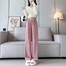 PEONIST 女款長版直筒鬆緊褲