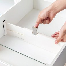 WithWin 抽屜橫豎固定隔板 中型, 4個, 白色
