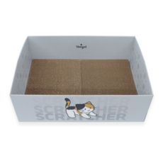 Bemypet 三色貓的箱型貓抓板 大型, 混合色, 1個