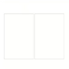 ABM 無圖案冰箱磁鐵白板 2入