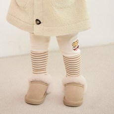 mollimelli 兒童小熊配色內搭褲