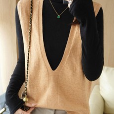 女款Robeul深V領針織背心 CH-2213185