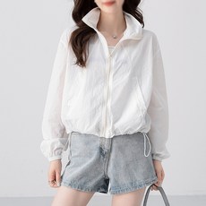 女款拉鍊防風素色外套