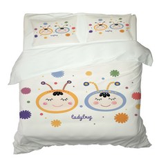 插圖印花被套枕頭套組 140*200cm