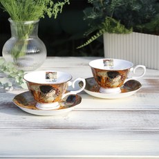 Stecol 克林姆《吻》咖啡杯雙人組, 混合色, 1套