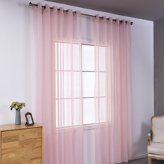 미미솔레 은은한 빛 쉬폰 시어 아일렛형 커튼