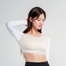 INCONTRO 女款涼感網眼短版內搭衣 打底衫