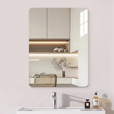 Alleophom 黏貼式壓克力迷你壁鏡 40 x 60 cm, 單一顏色