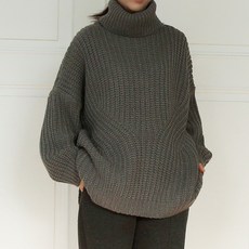 여성용 우민 폴라 니트