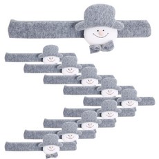 PARTYHAE 聖誕雪人歐風娃娃手鍊, 灰色, 10個