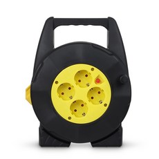 G-GOON 露營用4插電纜捲盤 GCODE-15410, 10m, 1個