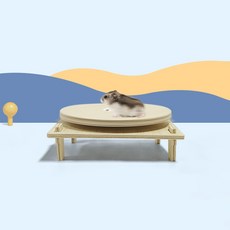 Carno 卡諾 倉鼠靜音木質跑步輪 M, 木頭, 1個