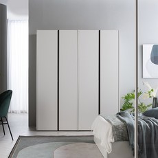 리바트 토피 행거형 A+B 1600 장롱세트, 화이트