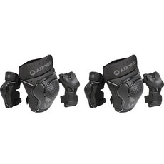 Airwalk Kinetic 成人護膝護肘護腕保護套組, 黑色, 1組