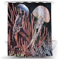 風景藝術 浴簾 TYPE1 100 x 180 cm, 多色(混色), 1個