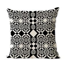 홈플로우 고급스러운 패턴 포인트 인테리어 솜미포함 쿠션커버