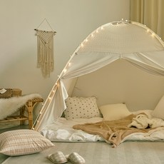 BEBEDECO 針織蕾絲Hailey一鍵式保暖帳篷