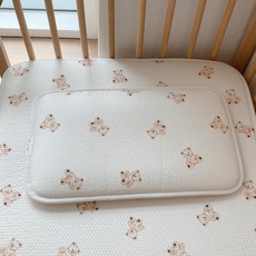 dot to dot melan check dotteddy 酷嬰兒枕頭, 泰迪熊款