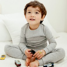 Vaenait Baby 孩童素色長袖居家服+長褲套裝