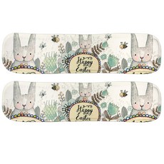 모나코올리브 바니융 손목보호 키보드 패드 2p, 해피래빗