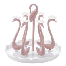 조이앤조이 주방용 찻잔 수납 선반 27 x 27 cm, 핑크, 1개