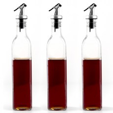 COVING 一鍵式玻璃油瓶, 500毫升, 3個