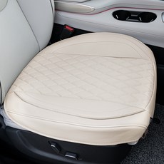 DAEHAN AUTOMOBILE 車用皮革座椅全包覆前座坐墊 AIR-SITCB, 香草米色, 1個