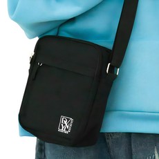 dniy 旅行用迷你斜背包, 黑色