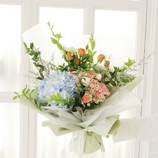 모리앤 생화 블룸 세레나데 꽃다발, 혼합색상