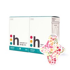 한나컵 생리컵 중형 + 한나패드 팬티라이너 랜덤발송 세트, 2세트