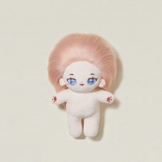 D.stone Universe Nayanaya 玫瑰馬海毛棉花娃娃 關節人偶, 1個, 20cm, 膚色 + 粉色