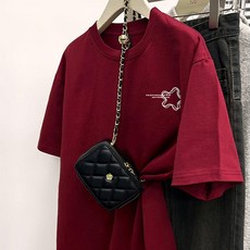 레몬소울 여성용 바딘 프린팅 반팔 티셔츠 06447