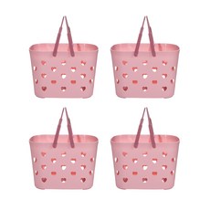 Reorderz Light Heart Punching 沐浴籃 粉色 24.5 x 17cm, 4個