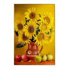 Mon's Deco Daae 壓克力水鑽風水掛畫, 06 向日葵與蘋果