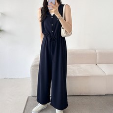 Lalaon 彈性寬版連身褲 TSP2011