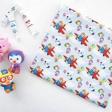 COTTONVILL 啵樂樂 飛行 20支純棉布料 卡通人物布料, 混合色