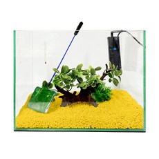 Rora Pet 35苗條的側電影漁夫套組, 亮黃色（地坪材料），隨機發貨（水草）