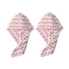 柔軟頭髮毛巾 SG15, 粉色的, 2個